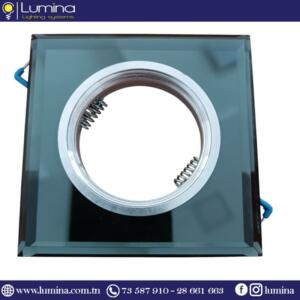 Spot encastrable glass carré fixe pour éclairage intérieur - 1