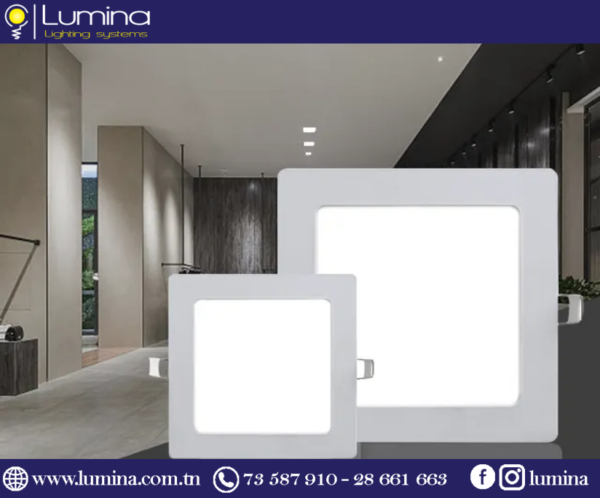 BNC16-7 Panel light carré 9w 3 couleurs