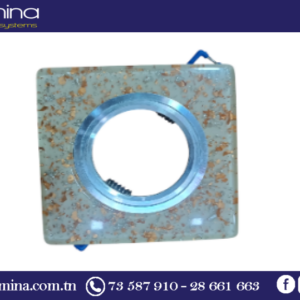 Spot encastrable carré en acrylique blanc pour plafond