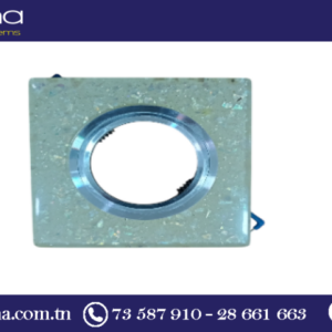 Spot encastrable carré de 9 cm pour plafond