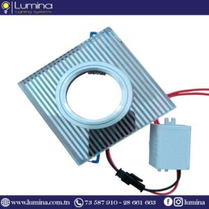 Spot encastrable glass carré design strié BNC23-38 - 1