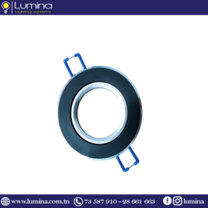 Spot encastrable aluminium noir rond orientable - 1