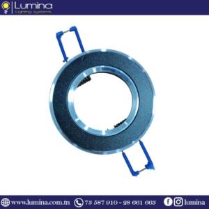 Spot encastrable rond aluminium noir 80mm - 1