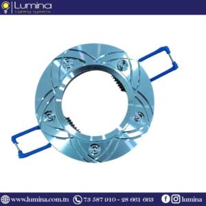 Spot encastrable aluminium rond argenté pour plafond intérieur - 1