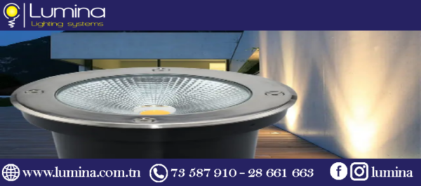 Spot encastré au sol LED 3W IP67 étanche blanc chaud