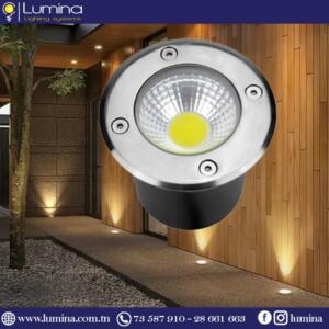 Spot encastré au sol led 5w cob ip67 jaune pour extérieur - 1
