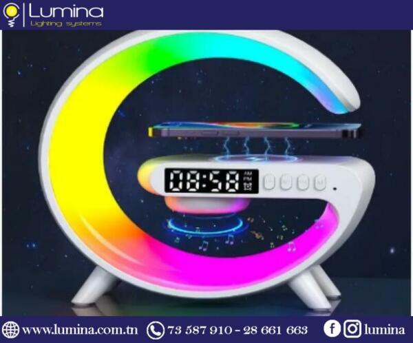 Radio réveil Bluetooth design avec écran LED