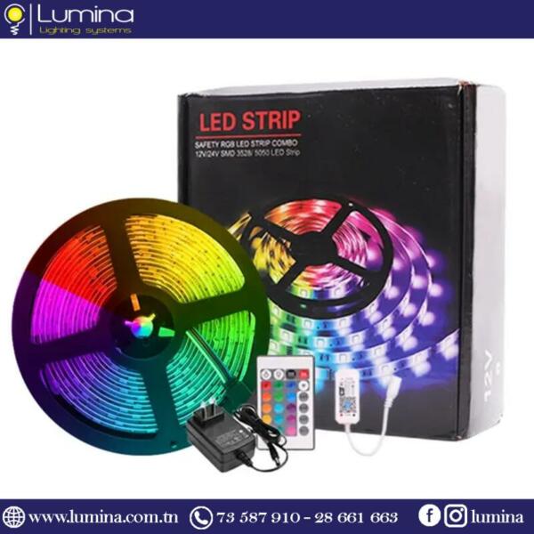 Guirlande tube light RGB 12V étanche 5 mètres - 1