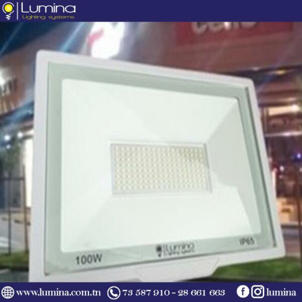 Projecteur led slim 100W blanc lumière 6500k - 1