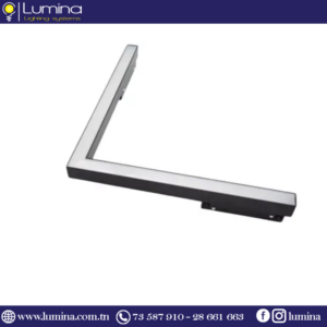 Éclairage magnétique led apparent 20w forme L noir 4000K - 1