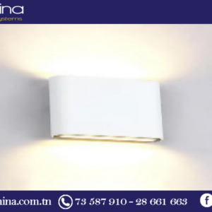 Applique murale led étanche blanche 3000k IP65