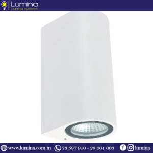 Applique murale double faisceau blanche design pour extérieur