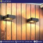 Applique murale led design noir en aluminium ip65 - 1