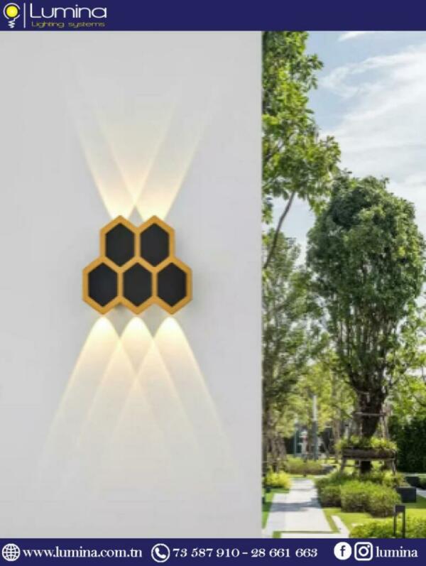 Applique murale LED IP65 compacte blanc chaud