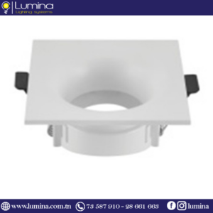 Spot encastrable carré blanc - 1