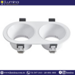 Spot encastrable orientable blanc en polycarbonate pour faux-plafond - 1
