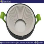 Spot encastrable aluminium rond bicolore blanc et noir - 1