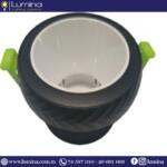 Spot encastrable aluminium bicolore blanc et noir 95mm - 1