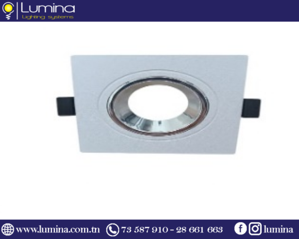 Rouleau tube light argent pour éclairage décoratif blanc