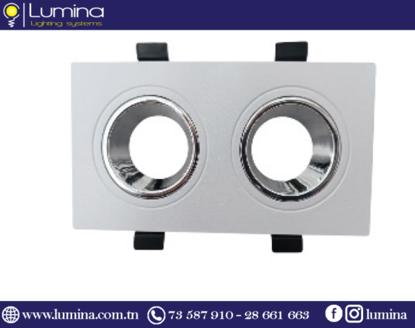 Guirlande LED flexible blanc et argent pour décoration intérieure