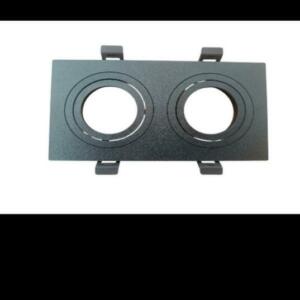 Spot encastrable double noir