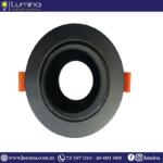Spot encastrable aluminium noir rond de 100mm pour plafond - 1
