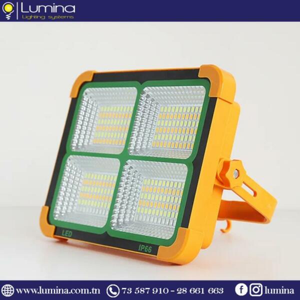 Projecteur solaire rechargeable 100W haute puissance - 1