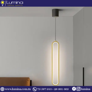 Suspension led doré moderne sw19-gd pour salon - 1