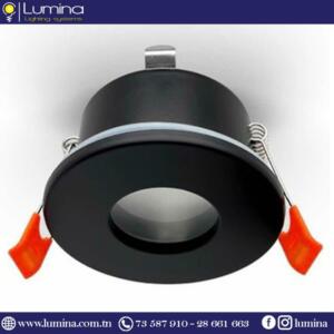 Spot encastrable noir rond avec finition élégante - 1
