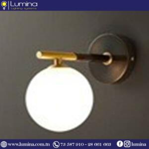 Applique murale intérieur e27 en cuivre poli noir