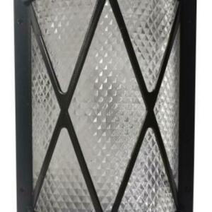 Applique murale ip65 noir en aluminium E27