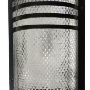 Applique murale ip65 noir en aluminium avec douille E27