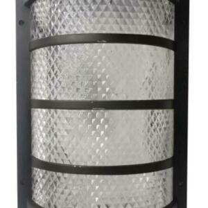 Applique murale extérieure e27 en aluminium noir IP65