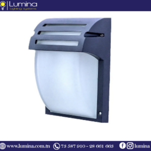 Applique murale ip65 noir en aluminium E27