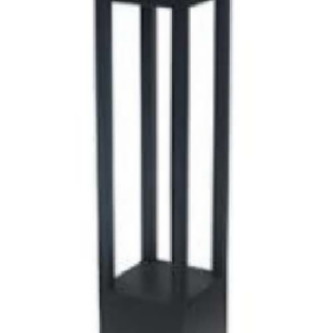 Potelet noir gu10 pour éclairage extérieur et jardin