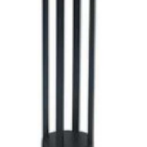 Potelet noir gu10 114x600 mm pour jardin