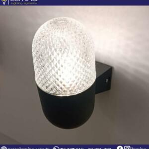 Applique murale ip65 noir gu10