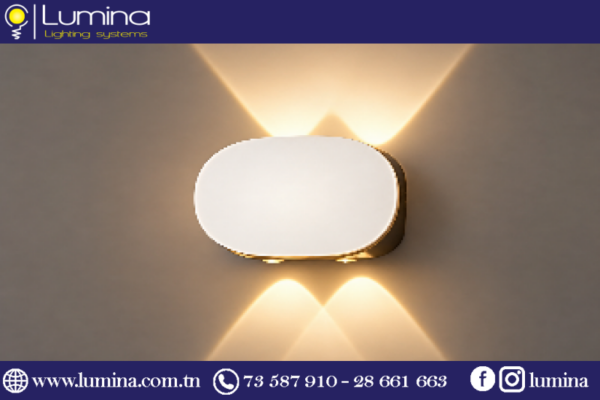 TRM-2252-1 Applique murale led double faisceau 10W IP65 3000K