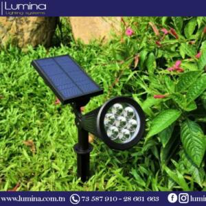 spot jardin solaire 3000K + 6500K 28,5x9x42 cm